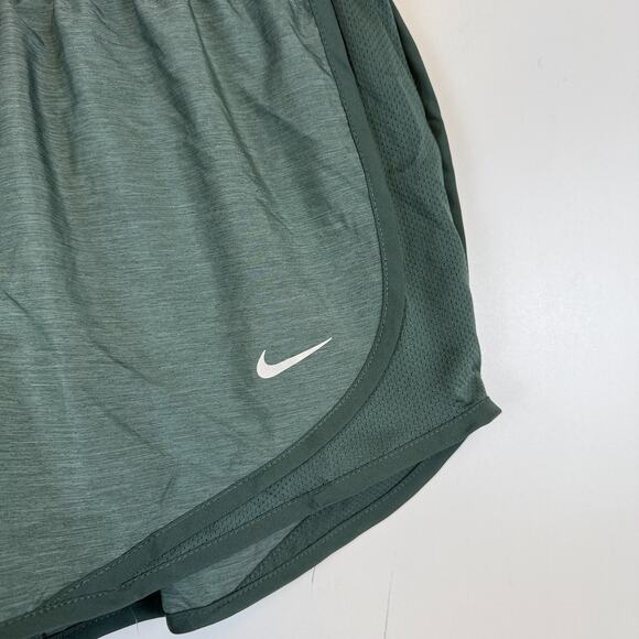 Nike Dri-Fit Womens Brief Lined Running Shorts Green 3” - S - Picture 2 of 9
